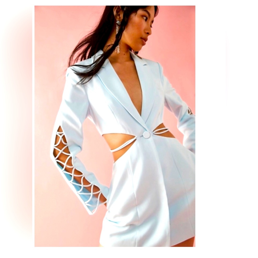 NWOT Gorgeous Boskemper white Bea dress size L